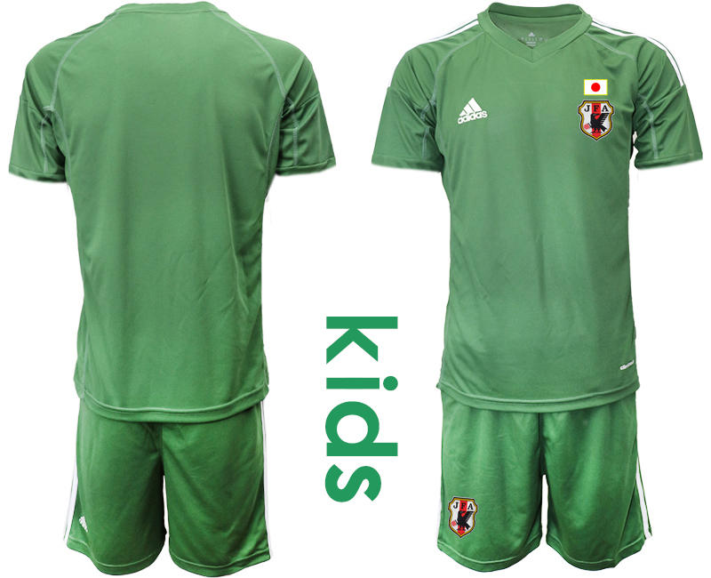 Youth 2020-2021 Season National team Japan goalkeeper green Soccer Jersey1